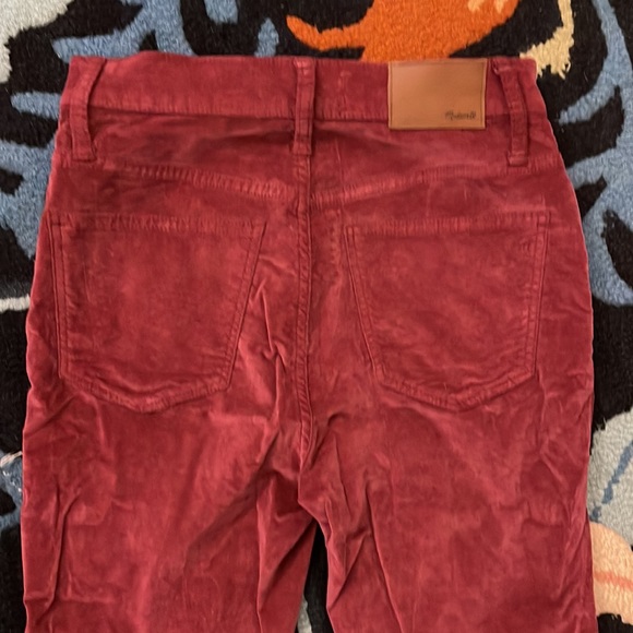 Madewell 10" High-Rise Skinny Jeans: Stretch Velvet Edition size 25P - Picture 4 of 5